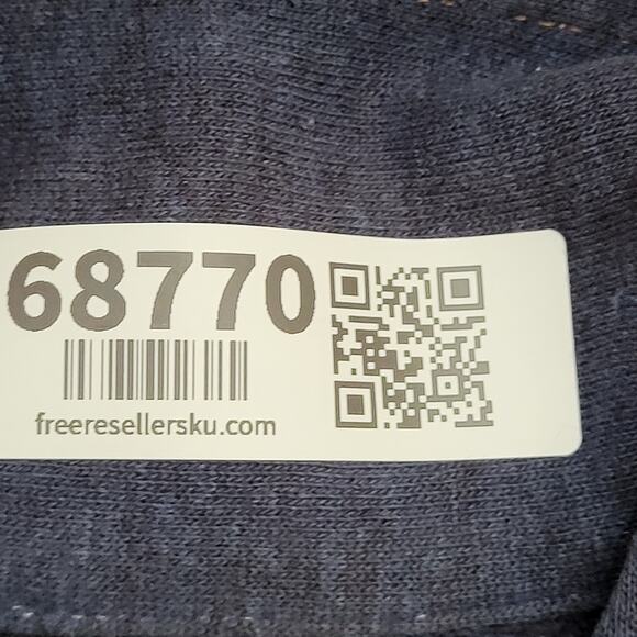 Vintage 80s Hands-Off 1/4 Zip Collard Sweater Womens L 20x21 Boxy Cropped USA - Picture 10 of 10